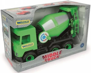 Mașină betonieră camion mediu (verde) în cutie (y - 285)