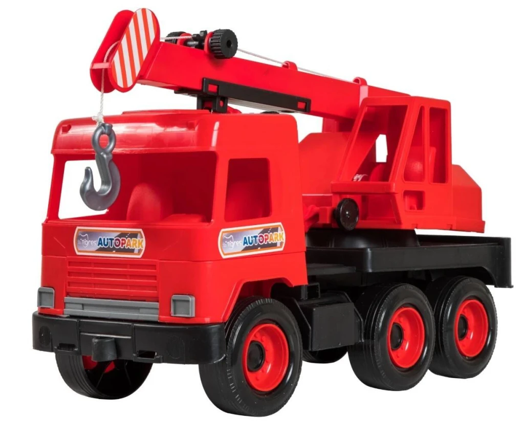 Mașină macara camion mediu (roșu) în cutie (y - 287) 2
