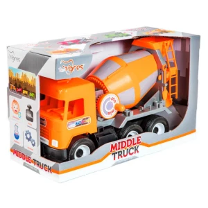 Mașină betonieră (galben) camion mediu în cutie (y - 293)