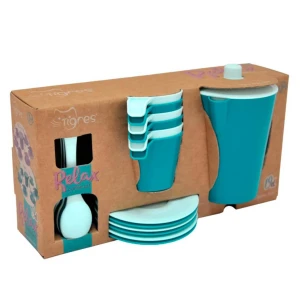 Set veselă pentru cafea relax 19 buc. în cutie(tian) tigres (y - 451)