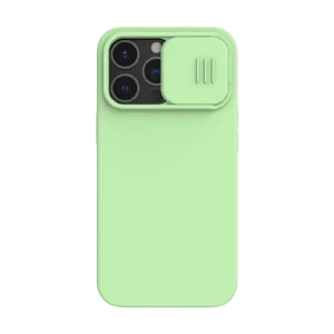 Husă Nillkin iPhone 13 Pro, CamShield Silky Silicone, Mint Green