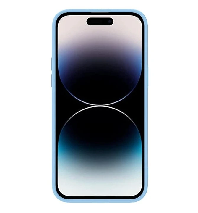 Husă nillkin iphone 14 pro max, camshield silky silicone, blue haze 4