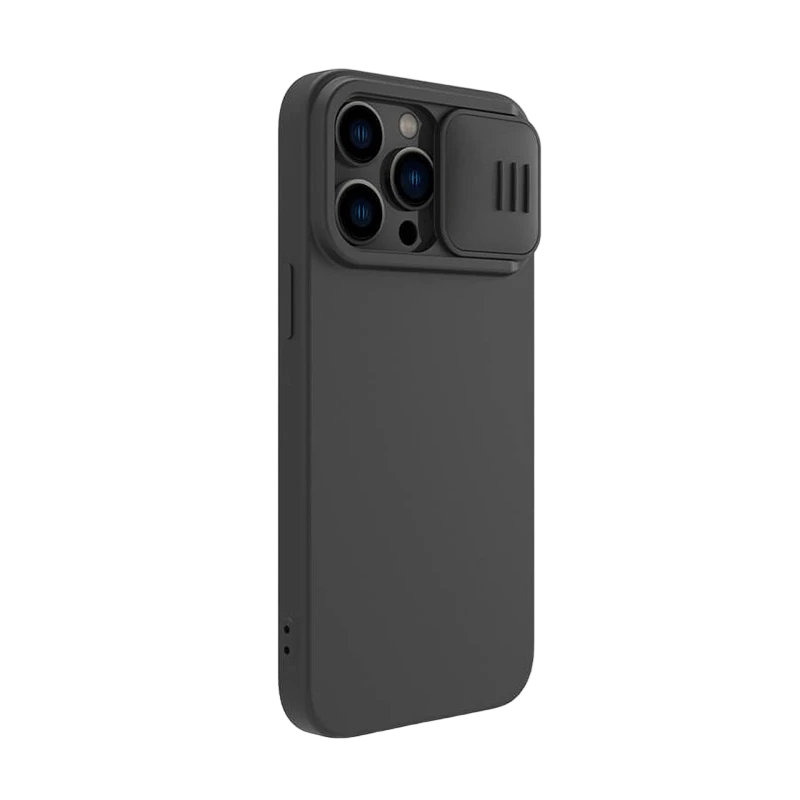 Чехол nillkin iphone 14 pro max, camshield silky silicone, чёрный 6