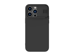 Чехол nillkin iphone 14 pro max, camshield silky silicone, чёрный Thumbnail 2