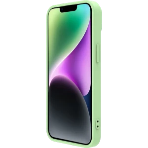 Чехол nillkin iphone 15, camshield silky silicone, mint green Thumbnail 4