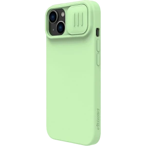 Чехол nillkin iphone 15, camshield silky silicone, mint green Thumbnail 3