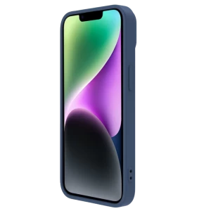Husă nillkin iphone 15, camshield silky silicone, albastru marin Thumbnail 4