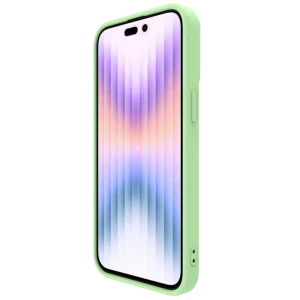 Husă nillkin iphone 15 pro, camshield silky silicone, mint green Thumbnail 2