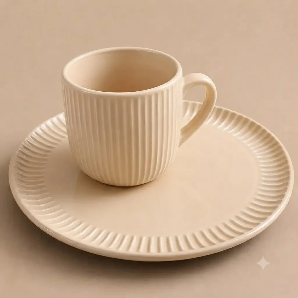 Set farfurii 16 buc, nuova casa, ceramica, mocha s211-- 2 4