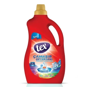 Tex  жидкий порошок для автоматической стирки 2700мл color (red)
