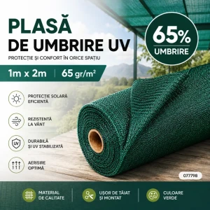 Plasă de umbrire uv 65% (2mx1m) 076945