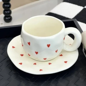 Чашка с блюдцем, hearts, s279--1