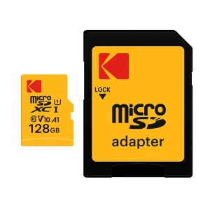 Карта памяти kodak microsdxc 128gb uhs-i u1 v10 a1 + адаптер