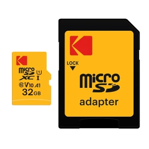 Карта памяти kodak microsdxc 32gb uhs-i u1 v10 a1 + адаптер