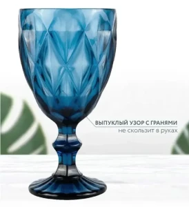 Набор стеклянной посуды, 6+6 предметов, синий (8-37) 108373 Thumbnail 2