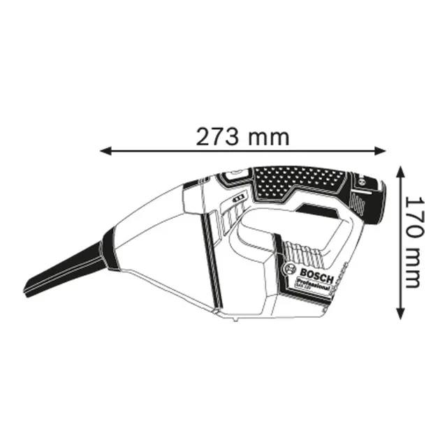 Пылесос bosch gas 12 v-li 18 вт 12 в 45 мбар 0,35 л 3