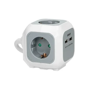 Prelungitor cu împământare 4 prize + 2 usb cub 1.4 m 16 a orno