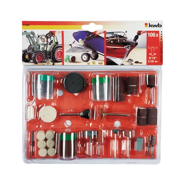 Set de accesorii pentru gravură 105 buc. kwb 2