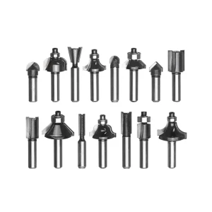 Set freze 15 buc. pentru lemn 10 - 16 mm cilindric kwb
