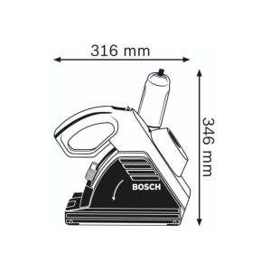 Штроборез gnf 35 ca 1400 вт 220 - 240 в 0 - 9300 об/мин bosch Thumbnail 5