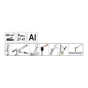 Pistol de gresat cu furtun rigid 330 x 56.4 x 1.2 mm yato Thumbnail 2