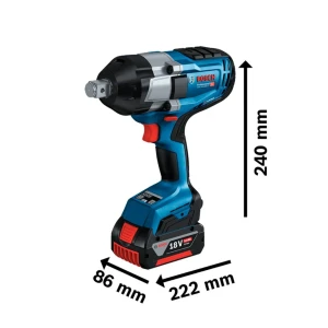 Ударный гайковерт gds 18v-1050 h 1050 нм 5.0 aч 18 в 1750 об/мин bosch Thumbnail 2