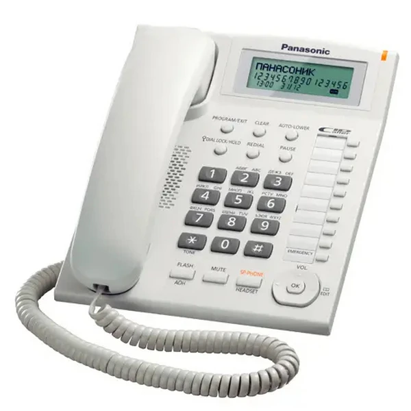 Проводной телефон panasonic kx-ts2388, белый 2
