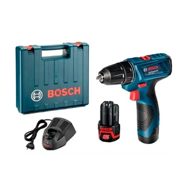 Аккумуляторная дрель-шуруповёрт gsr 120 li 30 нм 2.0 ач 12 в 0 - 400/1500 об/мин bosch 5