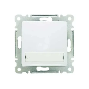 Buton pentru sonerie cu indicator lilium 10 a 220 - 240 v alb makel