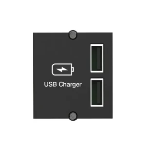 Priză usb 2.4 a 5 v negru bachmann