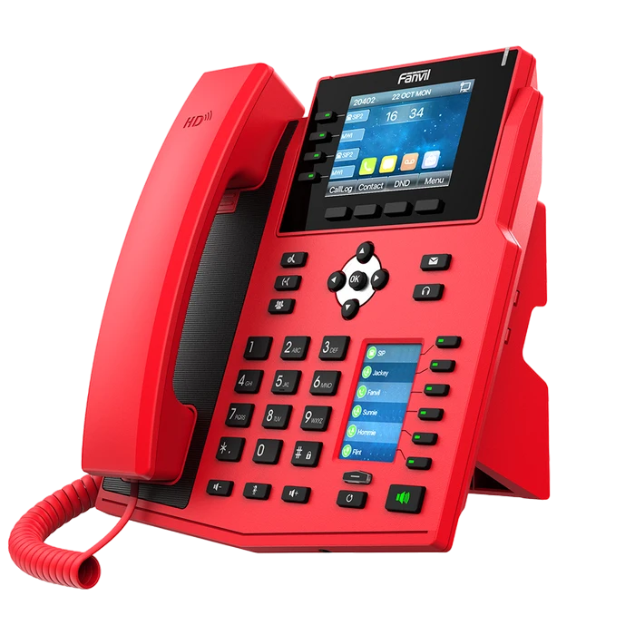 Ip телефон fanvil x5u-r, красный 7