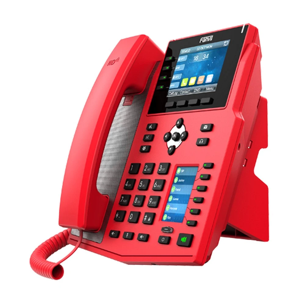 Ip телефон fanvil x5u-r, красный 4
