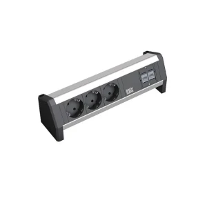 Настольный удлинитель gst18 3 розетки + 2 rj45 без кабеля 16 a bachmann