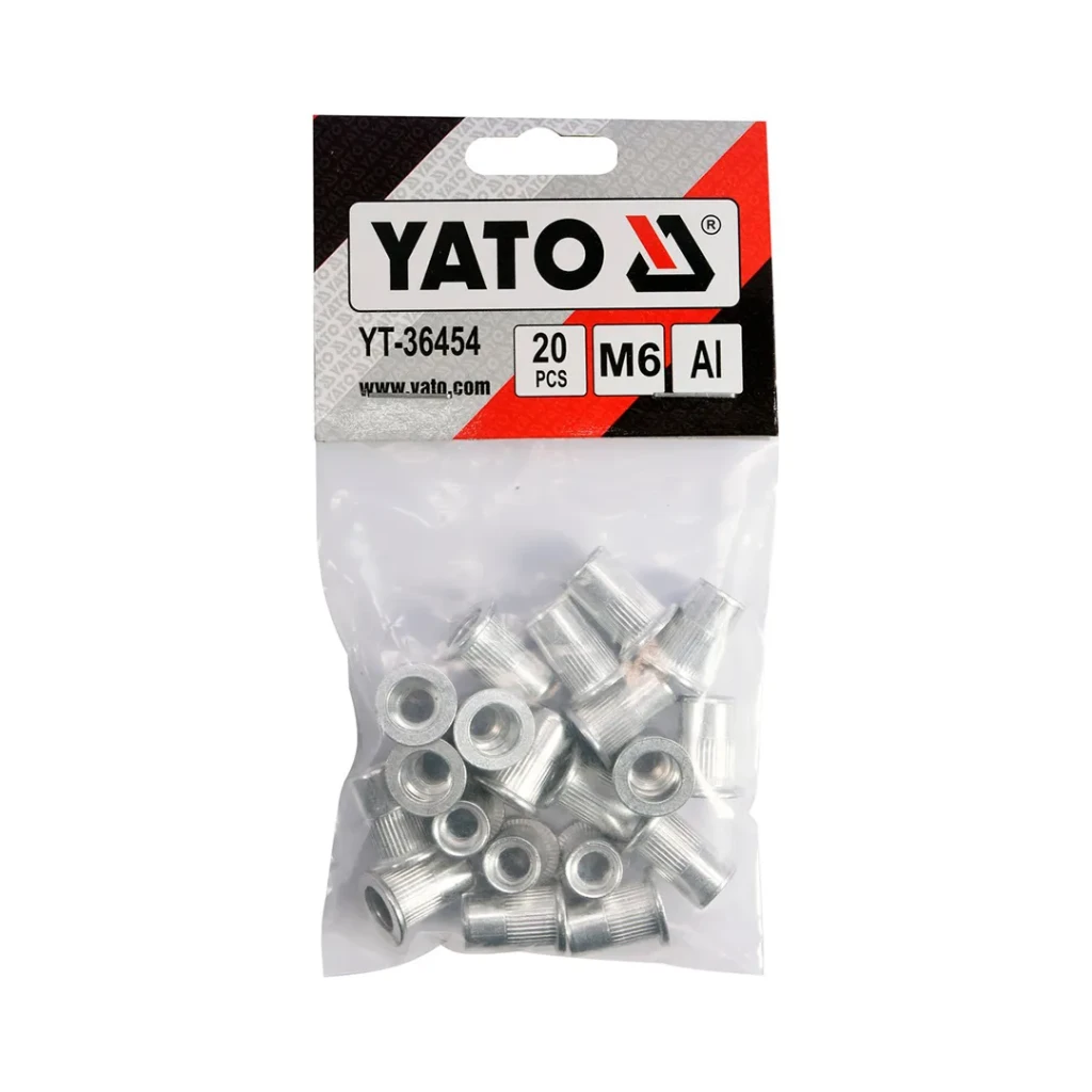 Nituri cu filet 6 * 14 mm yato aluminiu 20 buc. 2