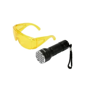 Lanternă + uv ochelari vorel 82756 3 x 1.5v aaa