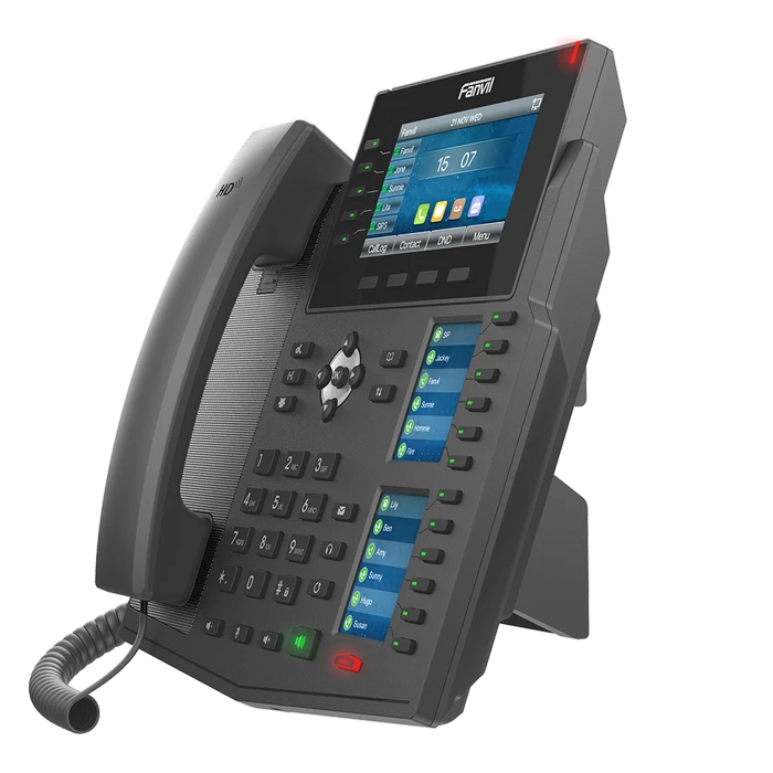 Ip телефон fanvil x6u, чёрный 5