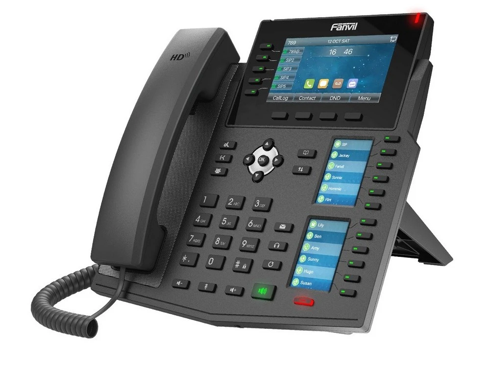 Ip телефон fanvil x6u, чёрный 3