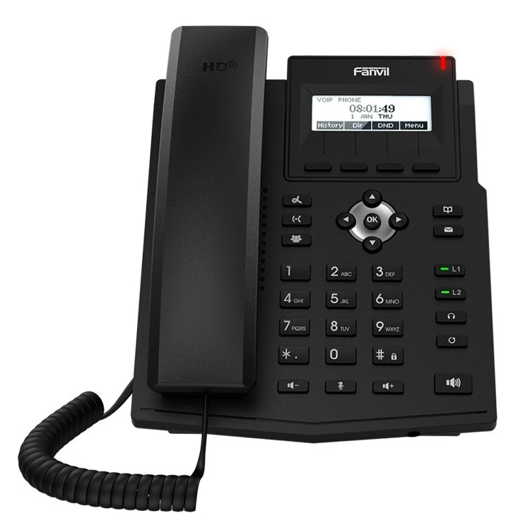Ip телефон fanvil x1sp, чёрный 6