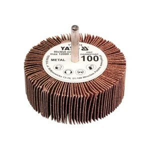 Perie lamelară cu tijă p150 80 x 30 mm 6 mm yato