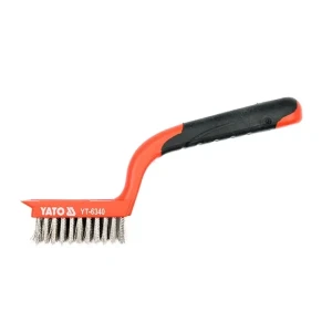 Perie de sârmă 5 rânduri cu mâner de plastic 180 mm yato