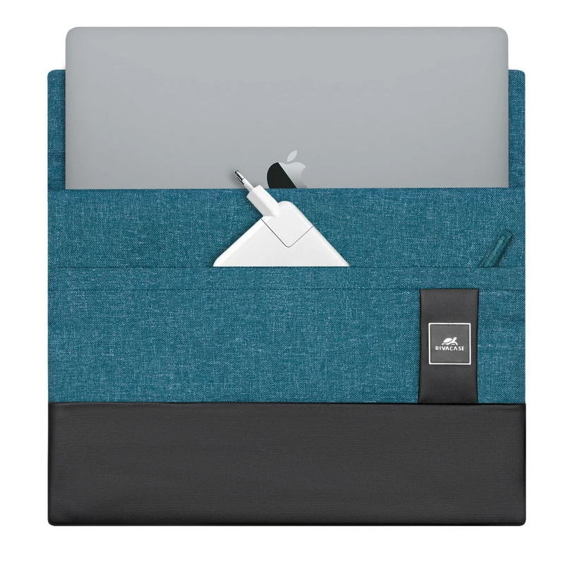 Husă universală pentru laptop rivacase lantau, 13", poliester, acvamarin 15