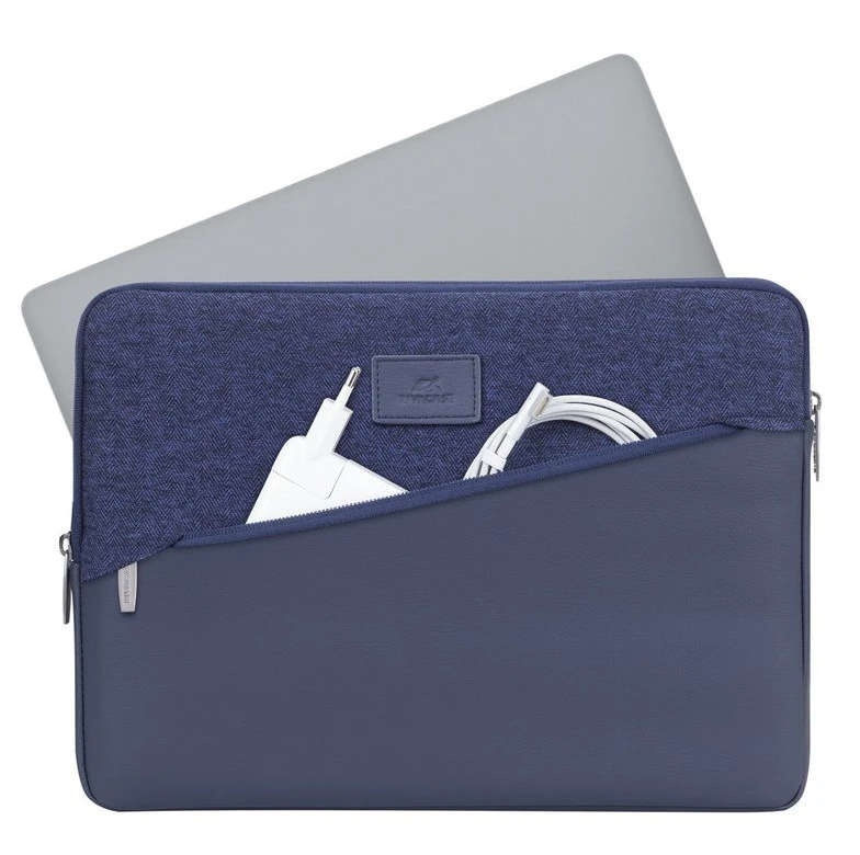 Сумка для ноутбука rivacase egmont, 13.3", polyester, синий 13