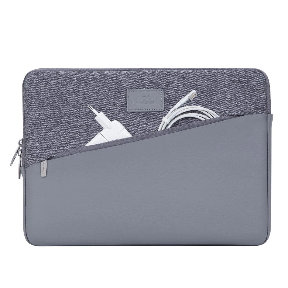 Сумка для ноутбука rivacase egmont, 13.3", polyester, серый 2