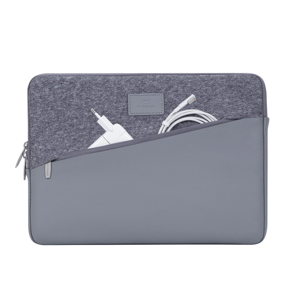 Сумка для ноутбука rivacase egmont, 13.3", polyester, серый 14
