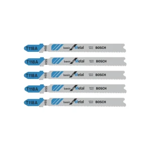 Set pânze pentru metal pentru fierăstrau vertical (pendular) t118a/gst 92 mm 5 buc. bosch Thumbnail 1