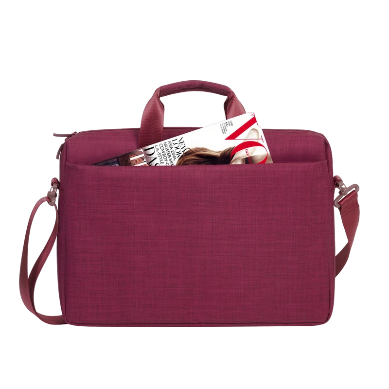 Сумка для ноутбука rivacase biscayne, 15.6", полиэстер, красный 16