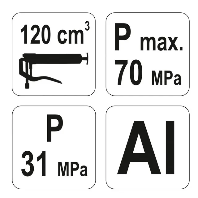 Pistol de gresat yato yt-0701 cu furtun rigid 2