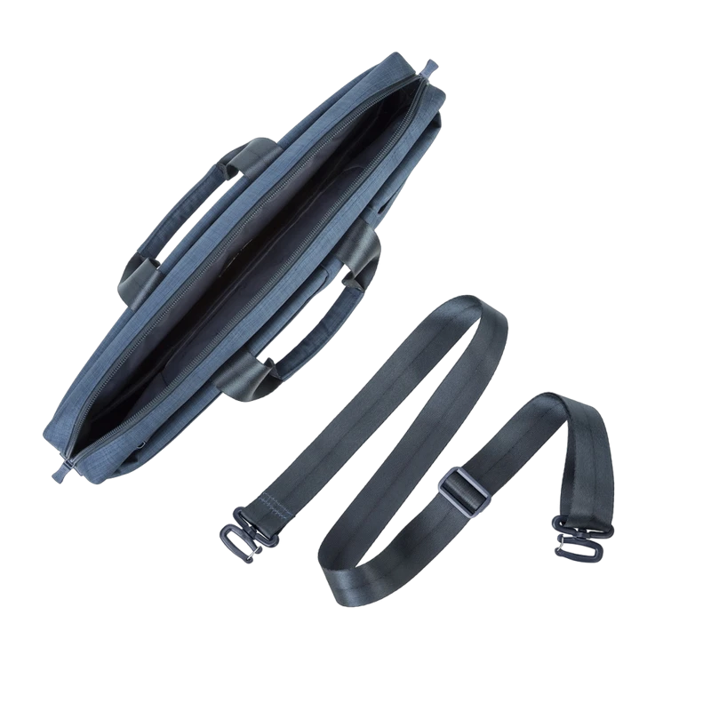Сумка для ноутбука rivacase biscayne, 15.6", полиэстер, синий 6