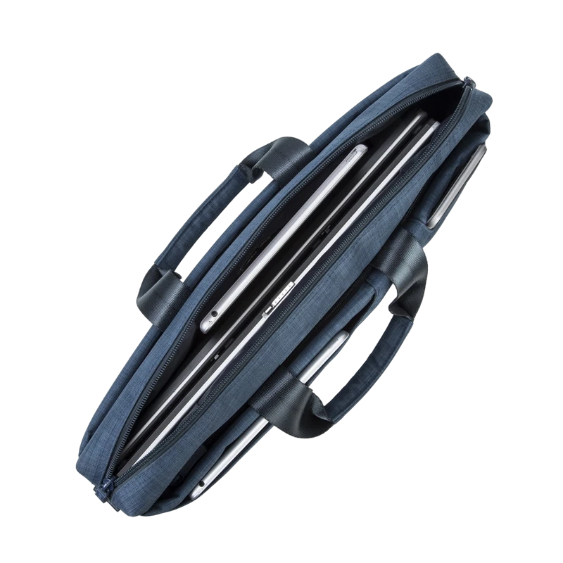 Сумка для ноутбука rivacase biscayne, 15.6", полиэстер, синий 7