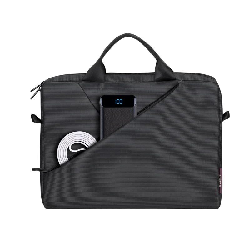 Geantă pentru laptop rivacase tivoli, 13.3", poliester, negru 20
